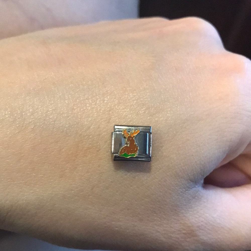 Italian Charm Bracelet Deer Buck Charm